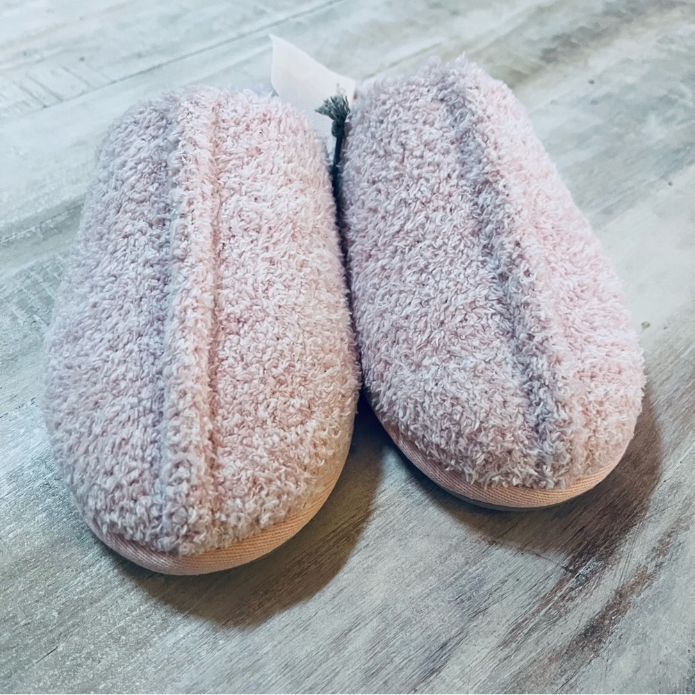 Barefoot Dreams CozyChic COZY Slipper Dusty Rose Pink Size Small 5/6 - Picture 2 of 6